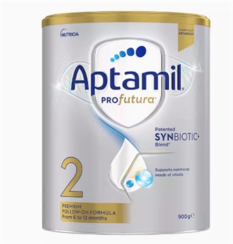 爱他美（Aptamil）新西兰原装原罐 澳洲白金版 婴幼儿配方奶粉 白金2段1罐 900g